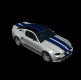 Ford Mustang Gt-500 Car 3d model
