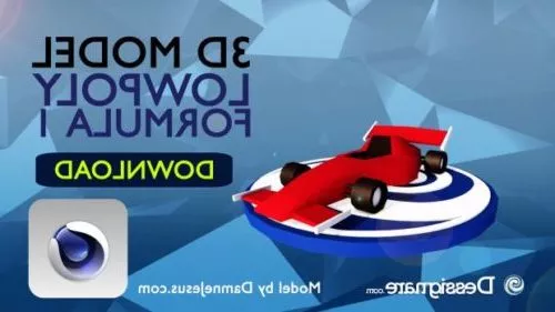 F1 Lowpoly Racing Car V2 3d model F1 Lowpoly Racing Car V2 3d model