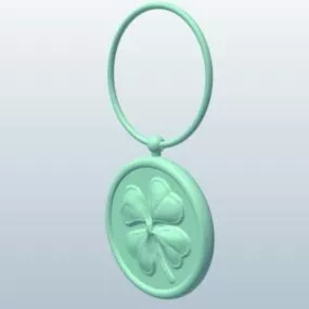 Four Leaf Clover Sculpture 3d model