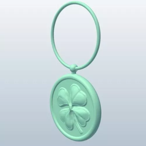 Four Leaf Clover Sculpture 3d model Four Leaf Clover Sculpture 3d model