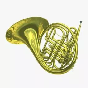 French Horn Instrument 3d model