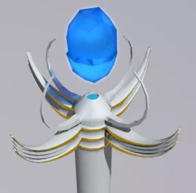 Frost Staff Gaming 3d model