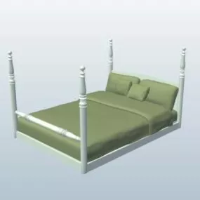Full Size Bed 3d model