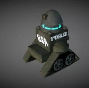 Futuristic Tank Weapon 3d model