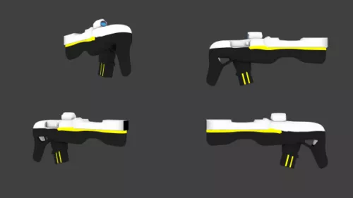 Gun Weapon With Bullet 3d model