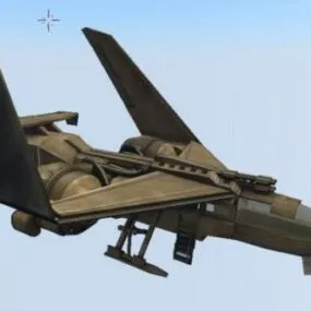 Futuristic Aircraft Combat Jet 3d model