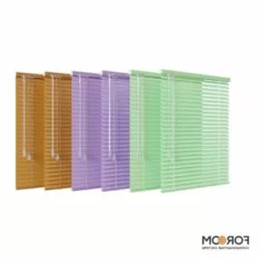 Horizontal Blinds Curtain 3d model