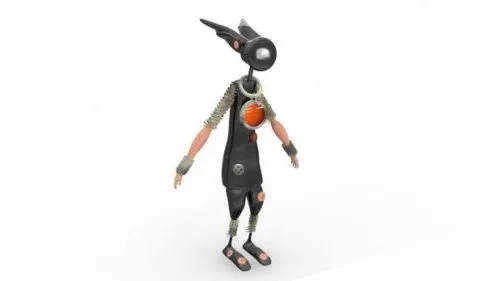 Neo Formula Robot Character 3d model