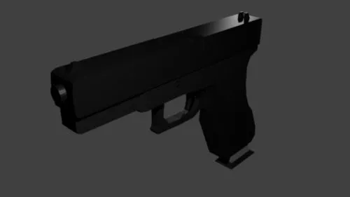 Blaster Pistol Gun 3d model