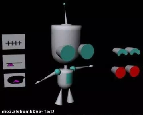 Scifi Fighter Robot, Humanoid Robot 3d model