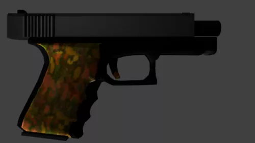 Old Glock Handgun 3d model Old Glock Handgun 3d model