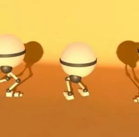 Gadget Ball Rigged 3d model