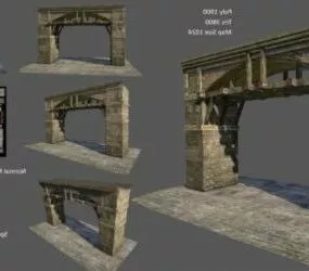 Gaming Buildings Asset 3d model