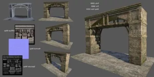 Arc De Triomphe Gate 3d model
