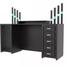 Gaming Desk Furniture 3d model