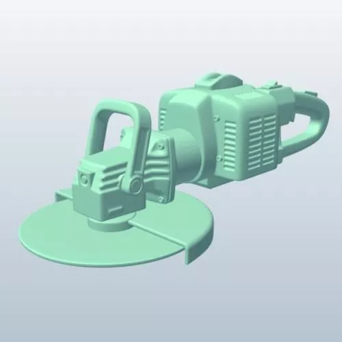 Gas Angle Grinder 3d model Gas Angle Grinder 3d model