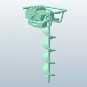 Garden Auger Drill 3d model