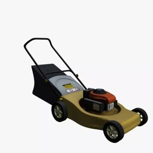 Lawn Mower Gas Powered 3d model Lawn Mower Gas Powered 3d model