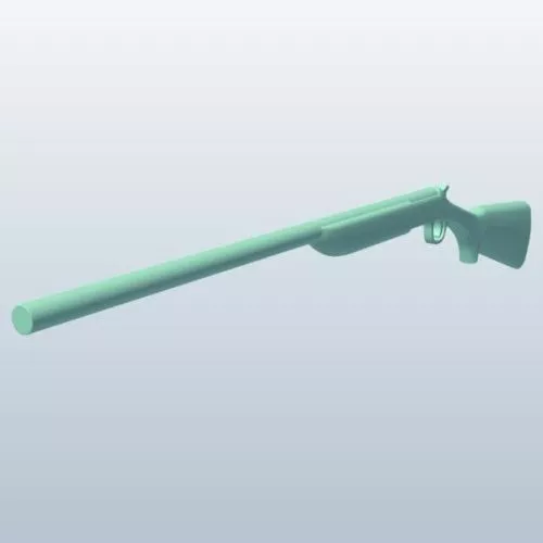 Hunting Shotgun Weapon 3d model Hunting Shotgun Weapon 3d model