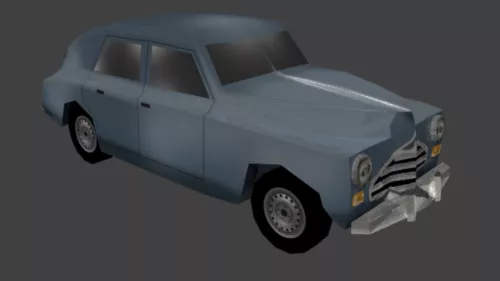 Old Opel Astra Hatchback 3d model