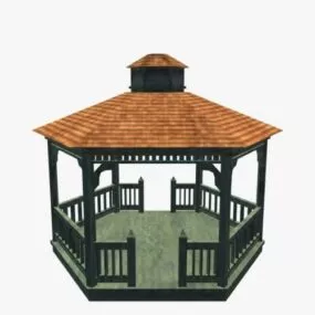 Western Gazebo 3d model