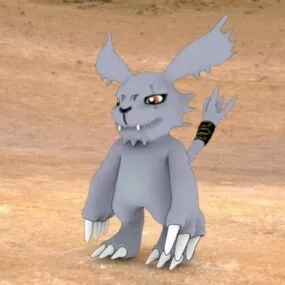 Gazimon Pokemon Character 3d model