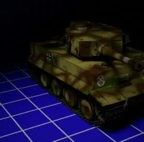 Ww2 Heavy Tank Tiger I 3d model
