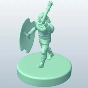 Barbarian Spiked Character 3d model