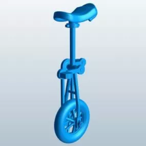 Giraffe Unicycle 3d model