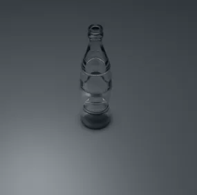 Milk Glass Bottle V1 3d model