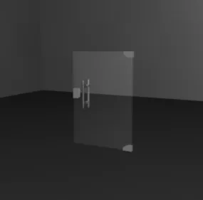 Home Full Glass Door 3d model