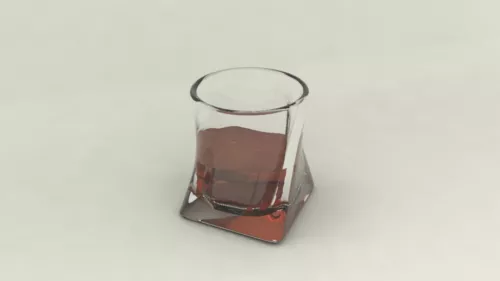 Whiskey Glass 3d model Whiskey Glass 3d model