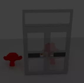 Home Glass Metal Door 3d model