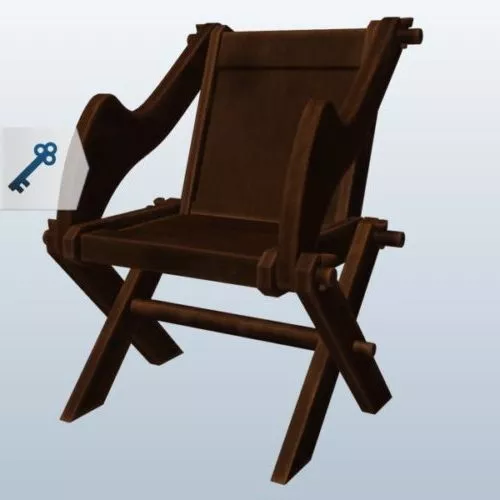 Glastonbury Chair Furniture 3d model Glastonbury Chair Furniture 3d model