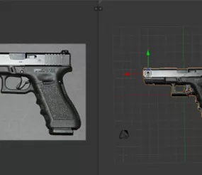 Glock Handgun 3d model