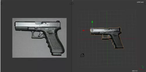 Glock Handgun 3d model Glock Handgun 3d model