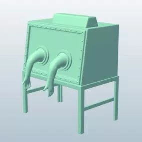 Metal Glove Box 3d model