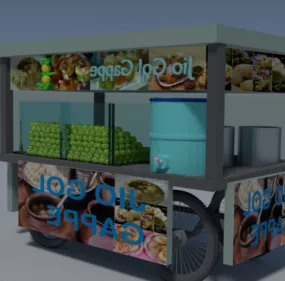 Street Food Vehicle 3d model