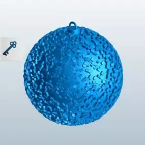 Ornament Sequin Ball 3d model