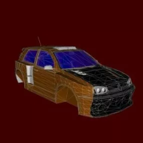 Golf 4 Tuning Car 3d model