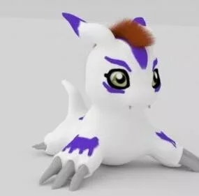Gomamon Pokemon Character 3d model
