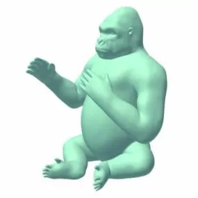 Gorilla Lowpoly Animal 3d model
