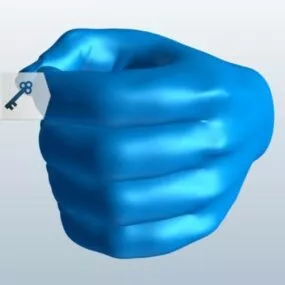 Grabbing Hand Sculpture 3d model