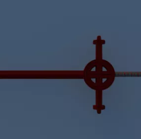 Grape Sword Gaming Weapon 3d model