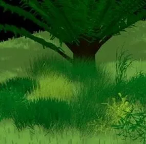 Grass Weeds Plant 3d model