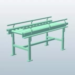 Industrial Gravity Conveyor Roller 3d model