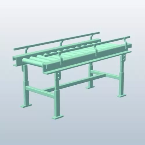 Industrial Gravity Conveyor Roller 3d model Industrial Gravity Conveyor Roller 3d model