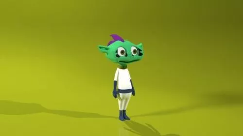 Green Alien Character 3d model Green Alien Character 3d model