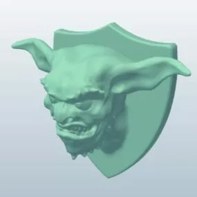 Gremlin Head Monster Sculpture 3d model