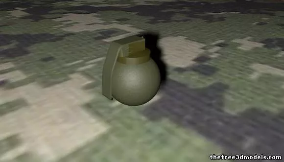 Army Smoke Grenade M18 3d model